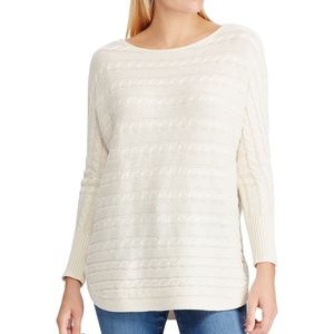 Chaps Womens Relaxed Fit Long sleeve Sweater Top